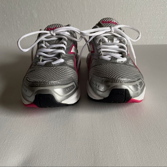 Reebok DMX Ride Running Shoes Lateral Flex Silver Gray Pink 039501 J82773 Sz 8 - Picture 2 of 10
